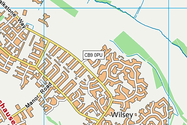 CB9 0PU map - OS VectorMap District (Ordnance Survey)