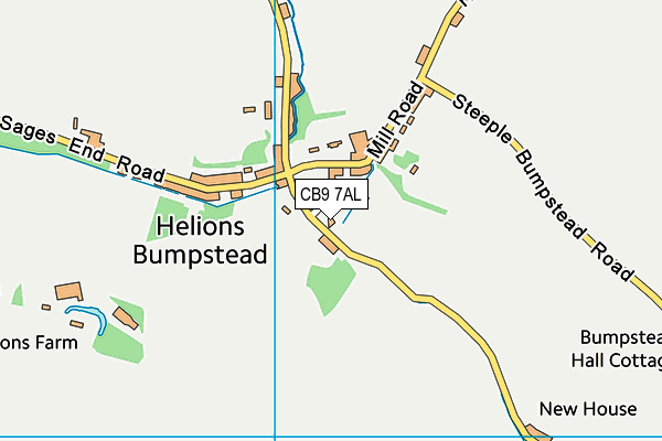 CB9 7AL map - OS VectorMap District (Ordnance Survey)