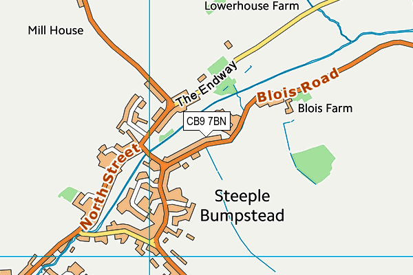 CB9 7BN map - OS VectorMap District (Ordnance Survey)