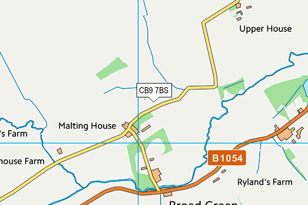 CB9 7BS map - OS VectorMap District (Ordnance Survey)