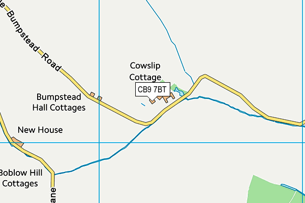 CB9 7BT map - OS VectorMap District (Ordnance Survey)