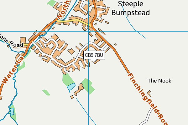 CB9 7BU map - OS VectorMap District (Ordnance Survey)