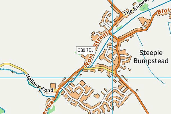 CB9 7DJ map - OS VectorMap District (Ordnance Survey)