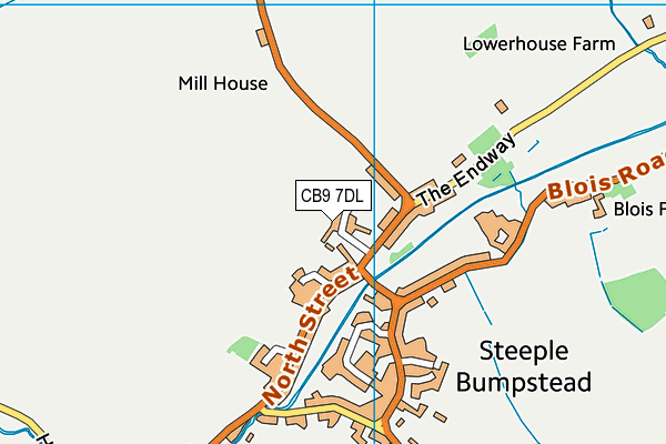 CB9 7DL map - OS VectorMap District (Ordnance Survey)