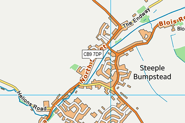 CB9 7DP map - OS VectorMap District (Ordnance Survey)
