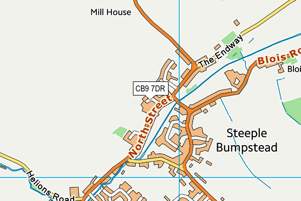 CB9 7DR map - OS VectorMap District (Ordnance Survey)