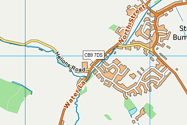 CB9 7DS map - OS VectorMap District (Ordnance Survey)