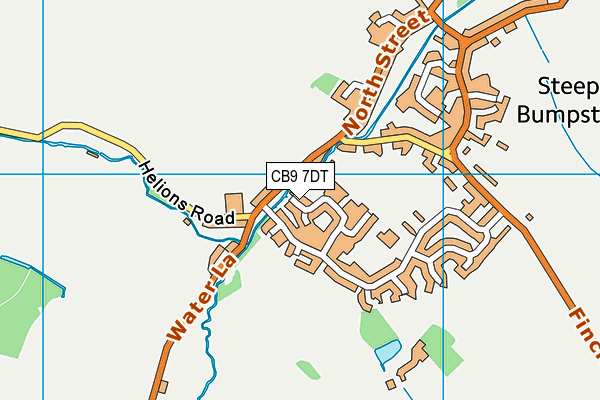 CB9 7DT map - OS VectorMap District (Ordnance Survey)