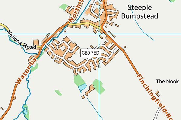 Steeple Bumpstead Recreation Ground map (CB9 7ED) - OS VectorMap District (Ordnance Survey)