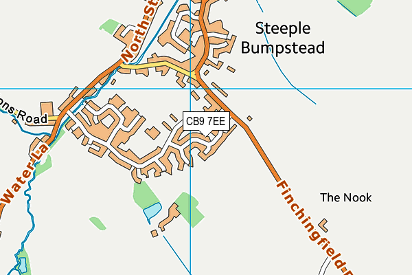 CB9 7EE map - OS VectorMap District (Ordnance Survey)