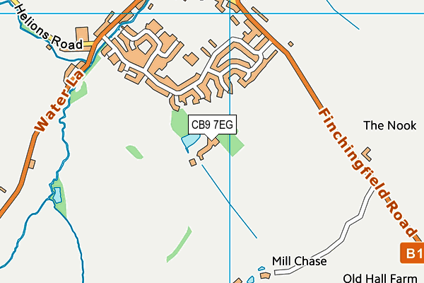 CB9 7EG map - OS VectorMap District (Ordnance Survey)