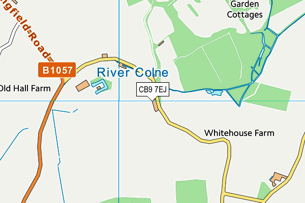 CB9 7EJ map - OS VectorMap District (Ordnance Survey)