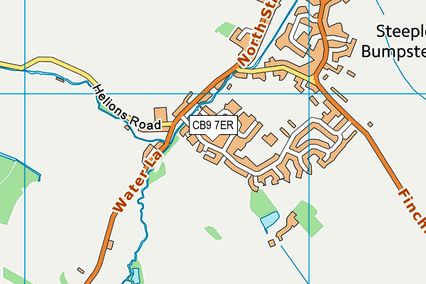 CB9 7ER map - OS VectorMap District (Ordnance Survey)