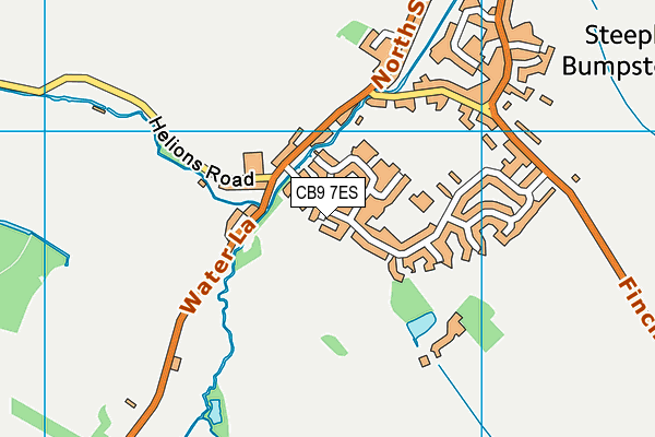 CB9 7ES map - OS VectorMap District (Ordnance Survey)