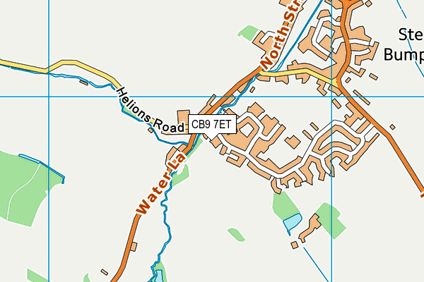 CB9 7ET map - OS VectorMap District (Ordnance Survey)