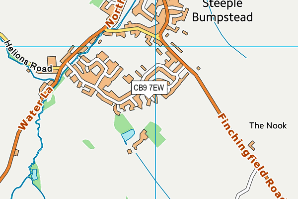 CB9 7EW map - OS VectorMap District (Ordnance Survey)