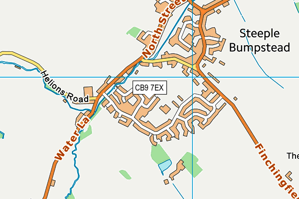 CB9 7EX map - OS VectorMap District (Ordnance Survey)