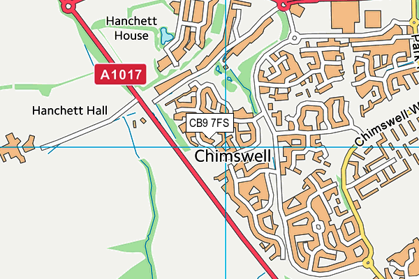 CB9 7FS map - OS VectorMap District (Ordnance Survey)