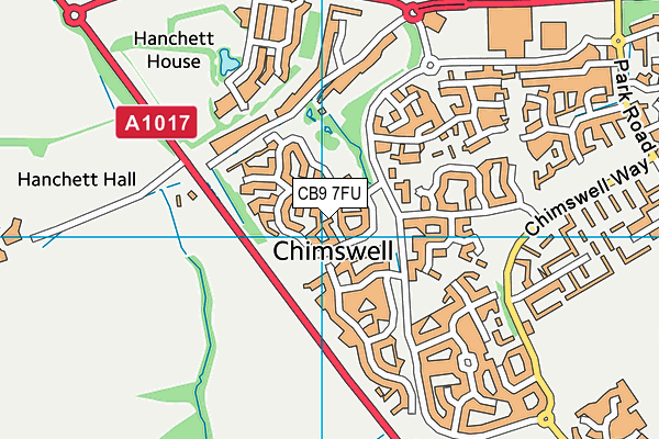 CB9 7FU map - OS VectorMap District (Ordnance Survey)