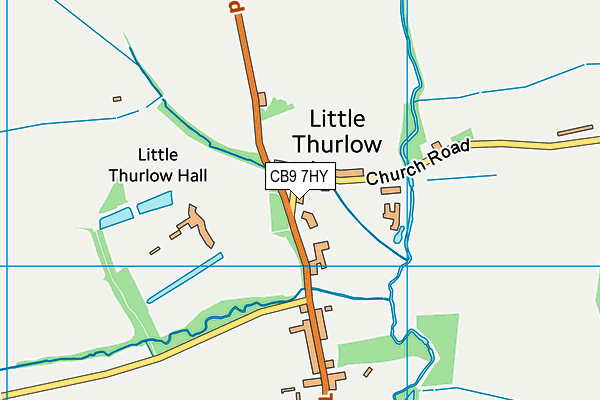 Thurlow Voluntary Controlled Primary School map (CB9 7HY) - OS VectorMap District (Ordnance Survey)