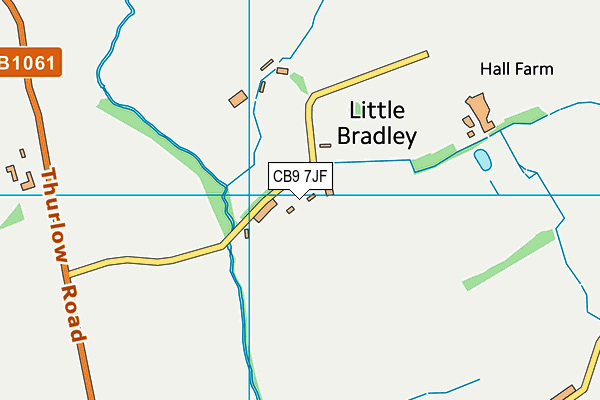 CB9 7JF map - OS VectorMap District (Ordnance Survey)