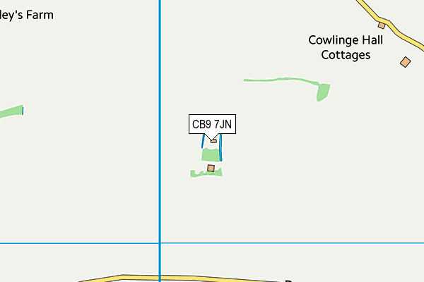 CB9 7JN map - OS VectorMap District (Ordnance Survey)