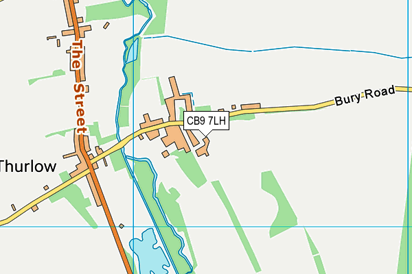 CB9 7LH map - OS VectorMap District (Ordnance Survey)