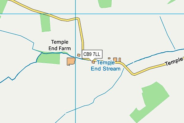 CB9 7LL map - OS VectorMap District (Ordnance Survey)