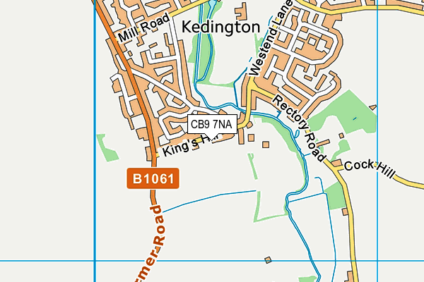 CB9 7NA map - OS VectorMap District (Ordnance Survey)