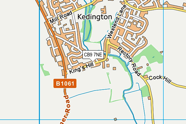 CB9 7NE map - OS VectorMap District (Ordnance Survey)