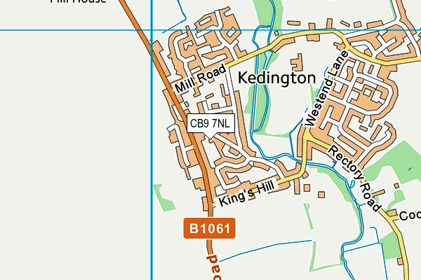 CB9 7NL map - OS VectorMap District (Ordnance Survey)