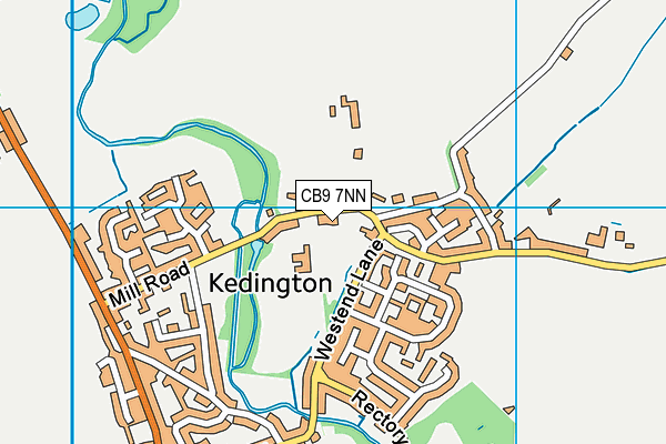 CB9 7NN map - OS VectorMap District (Ordnance Survey)