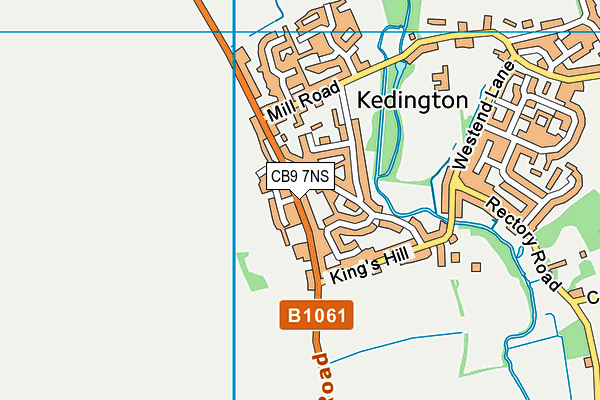 CB9 7NS map - OS VectorMap District (Ordnance Survey)