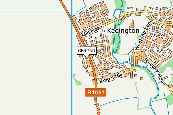 CB9 7NU map - OS VectorMap District (Ordnance Survey)