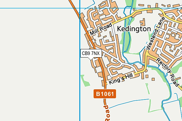 CB9 7NX map - OS VectorMap District (Ordnance Survey)