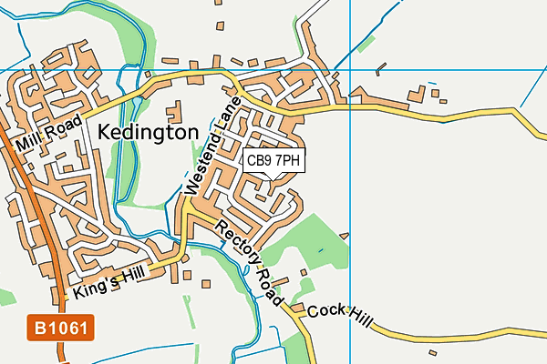 CB9 7PH map - OS VectorMap District (Ordnance Survey)