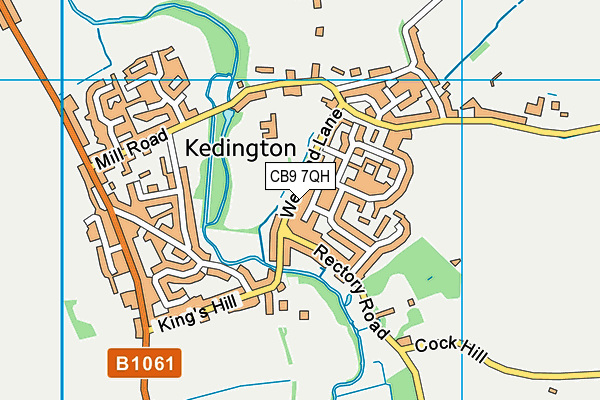 CB9 7QH map - OS VectorMap District (Ordnance Survey)