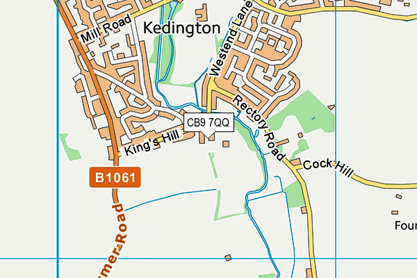 The Great Meadow map (CB9 7QQ) - OS VectorMap District (Ordnance Survey)