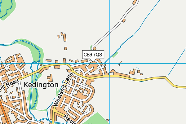 CB9 7QS map - OS VectorMap District (Ordnance Survey)