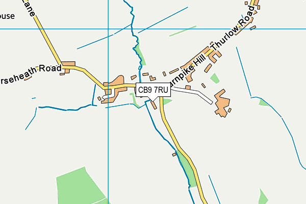 CB9 7RU map - OS VectorMap District (Ordnance Survey)