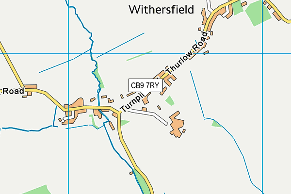 CB9 7RY map - OS VectorMap District (Ordnance Survey)