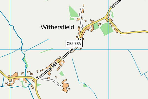 CB9 7SA map - OS VectorMap District (Ordnance Survey)