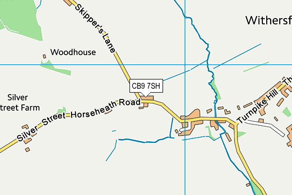 CB9 7SH map - OS VectorMap District (Ordnance Survey)