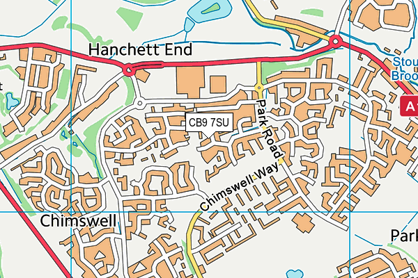 CB9 7SU map - OS VectorMap District (Ordnance Survey)