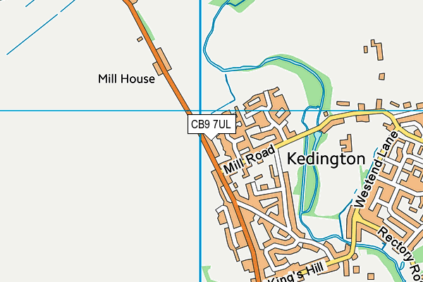 CB9 7UL map - OS VectorMap District (Ordnance Survey)