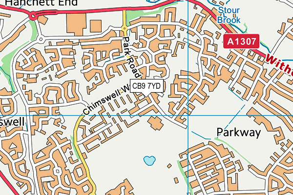 Parkway Middle School (Closed) map (CB9 7YD) - OS VectorMap District (Ordnance Survey)