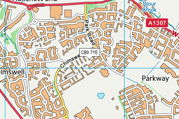 CB9 7YE map - OS VectorMap District (Ordnance Survey)