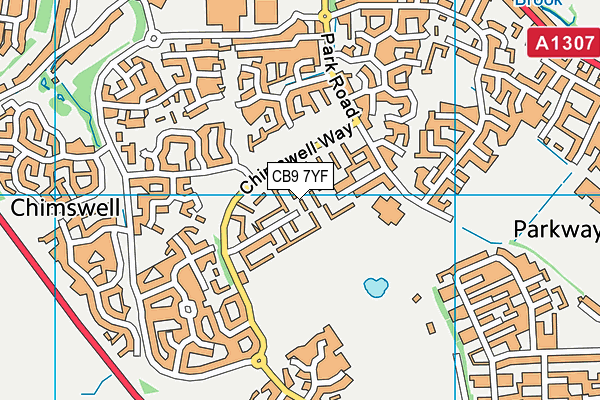 CB9 7YF map - OS VectorMap District (Ordnance Survey)