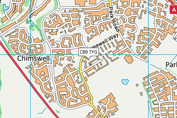 CB9 7YG map - OS VectorMap District (Ordnance Survey)