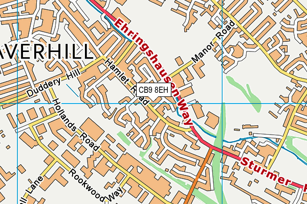 Hamlet Croft (Closed) map (CB9 8EH) - OS VectorMap District (Ordnance Survey)